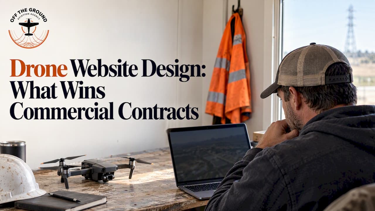 Drone Website Design: What Wins Commercial Contracts