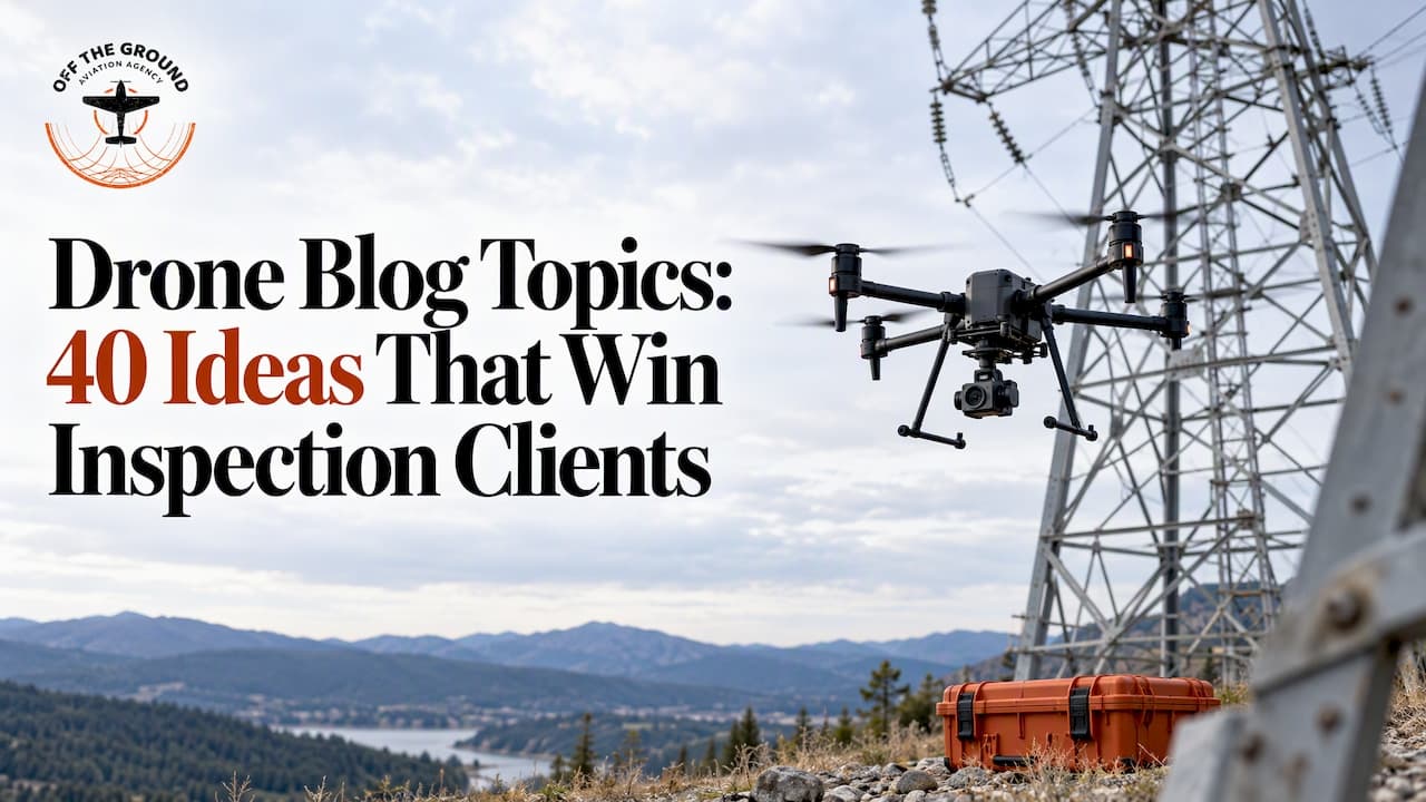 Drone Blog Topics: 40 Ideas That Win Inspection Clients